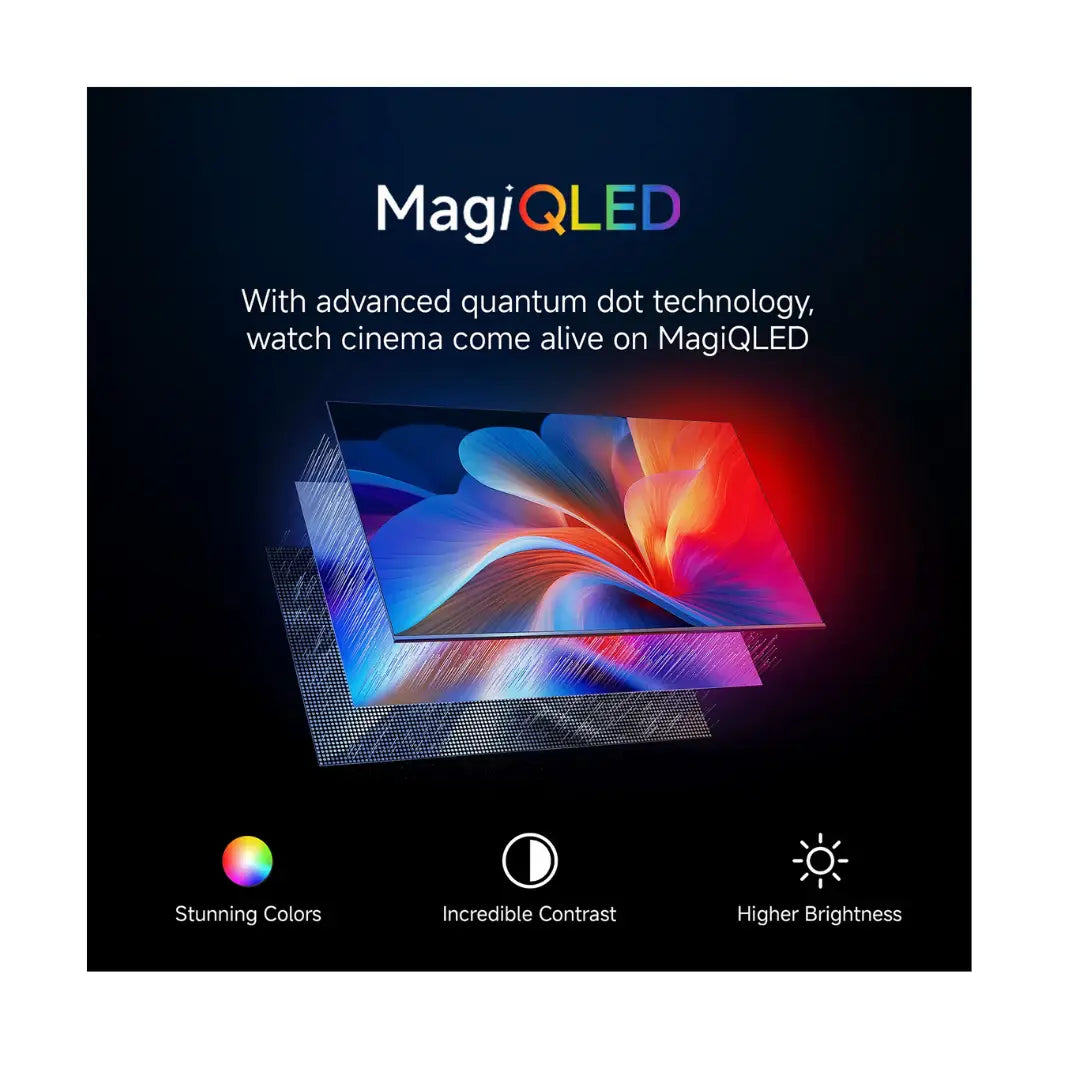 Xiaomi X Pro 43 Inch 4K Ultra HD  Display Smart Tv | Google Voice Assistant | Dual Band Wifi | Bluetooth