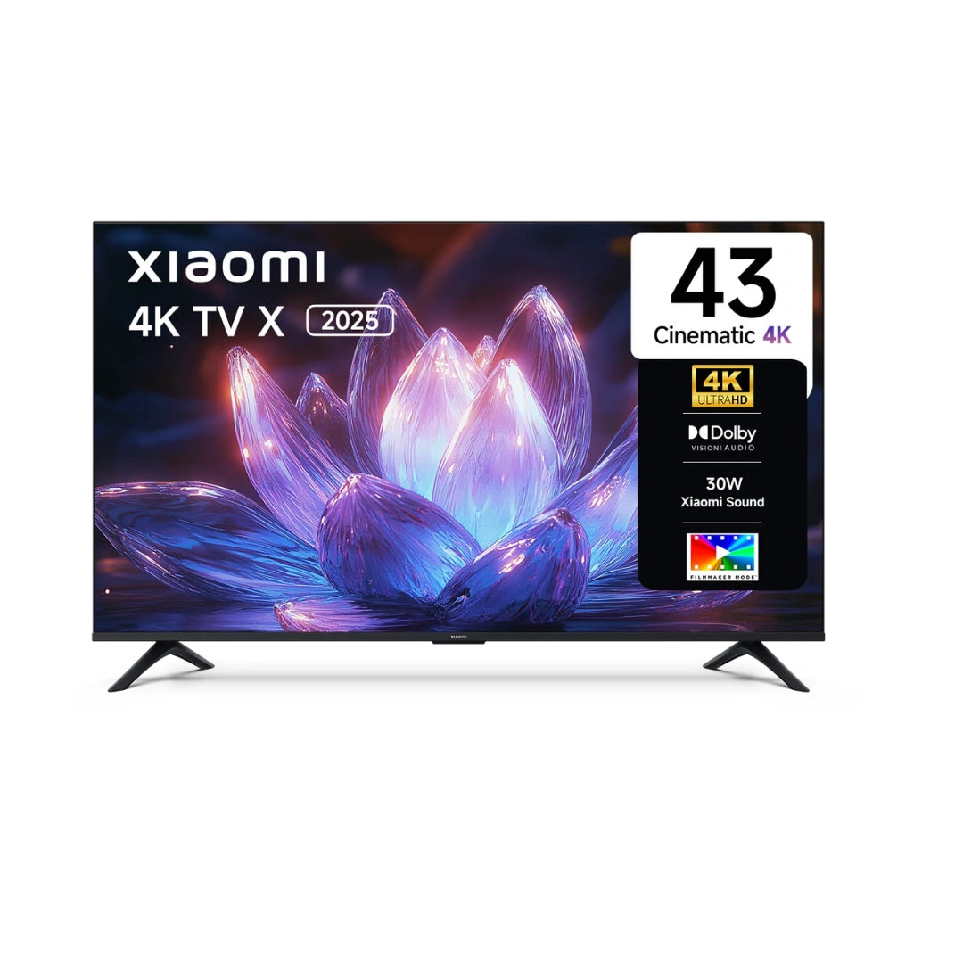 Xiaomi 4K XSERIES 43 INCH 2025 Smart TV | Google Voice Assistant | Google Cast , Miracast | Black Colour