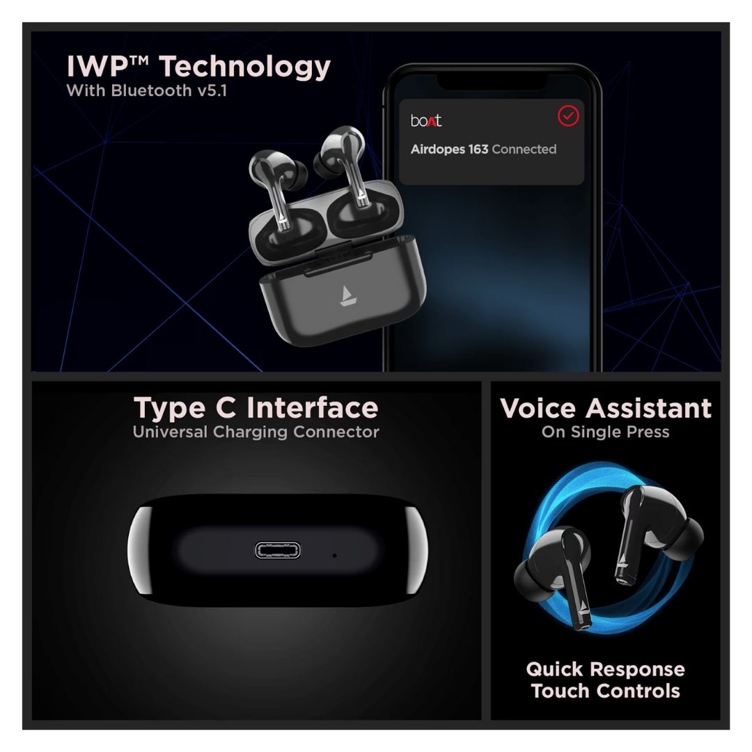 Boat-Airdopes-163-TWS-Earbuds-Specification