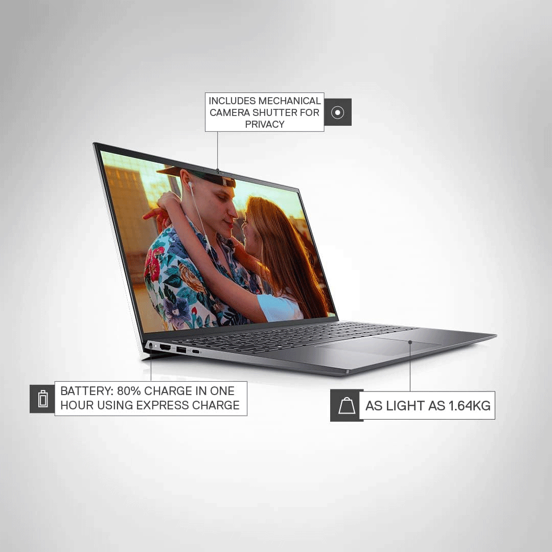 Dell-5518-Silver-Front-Charging-Feature