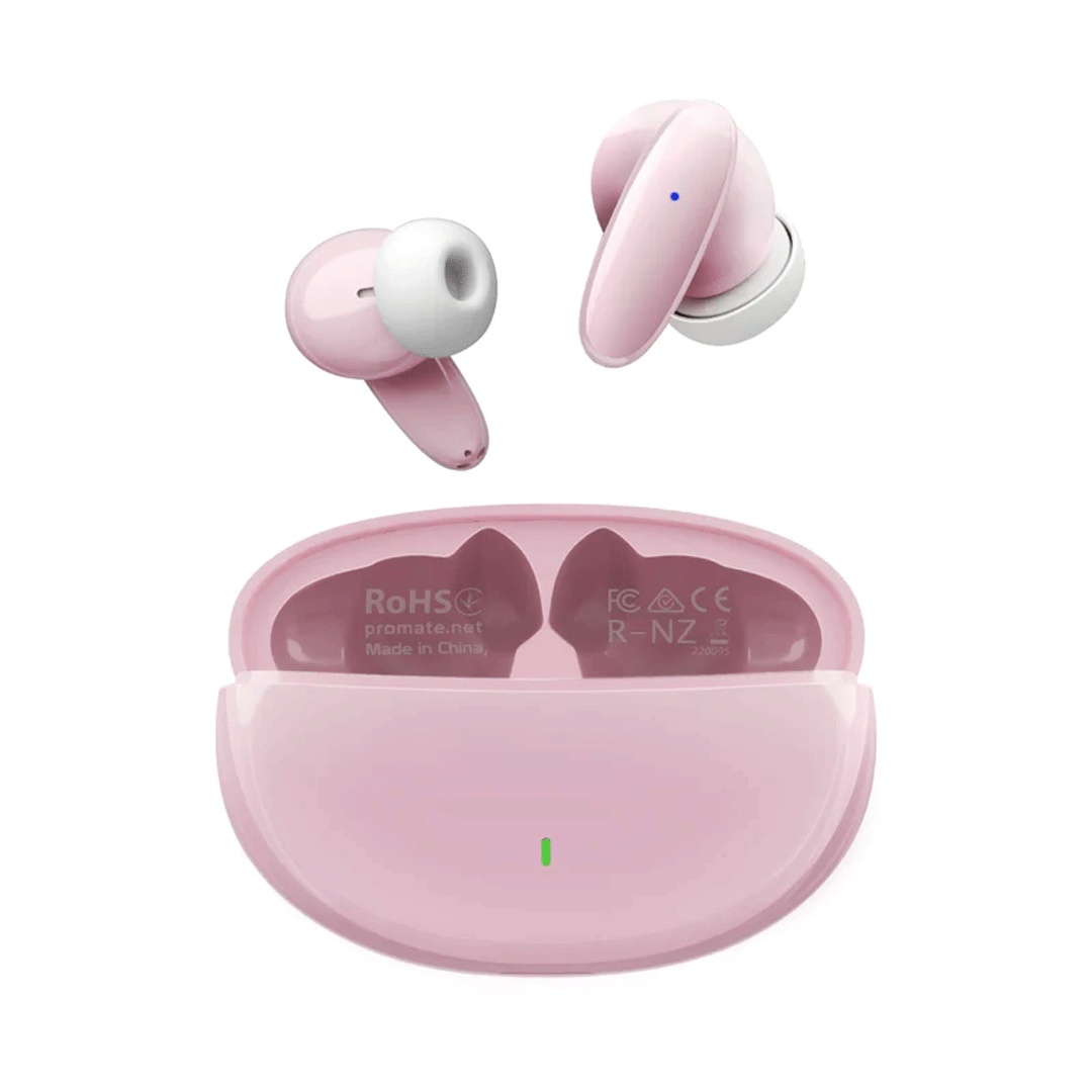 Promate-Pink-Color-Buds